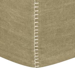 Ecksofa Sorini Webstoff Longchair davorstehend links - Khaki