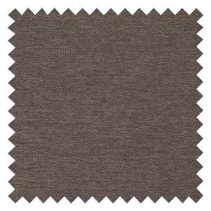 Ecksofa STREAKY BAY mit Longchair Webstoff Caya: Braun - Longchair davorstehend links - Ohne Schlaffunktion - Ohne Hocker
