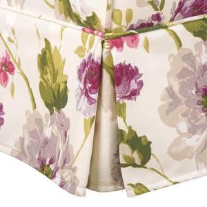 Hoekbank Summer Romance geweven stof - beige - gebloemd - longchair vooraanzicht rechts