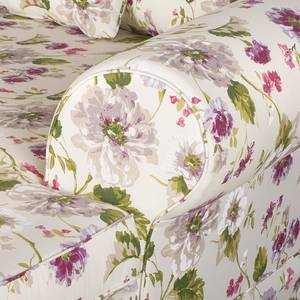 Hoekbank Summer Romance geweven stof - beige - gebloemd - longchair vooraanzicht rechts