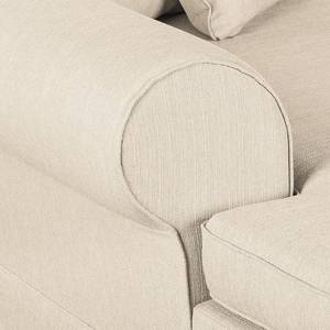 Ecksofa Summer Romance Webstoff Creme - Longchair davorstehend links