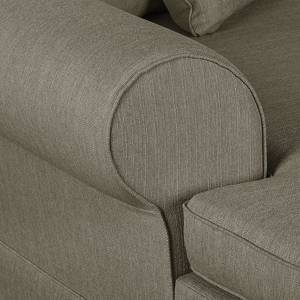 Ecksofa Summer Romance Webstoff Taupe - Longchair davorstehend links