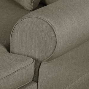 Ecksofa Summer Romance Webstoff Taupe - Longchair davorstehend rechts