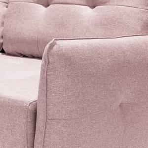 Ecksofa Sundance (mit Schlaffunktion) Webstoff - Mauve - Longchair davorstehend links