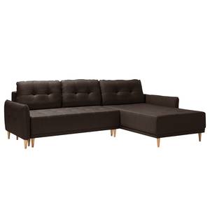 Ecksofa Sundance (mit Schlaffunktion) Espresso - Longchair davorstehend rechts