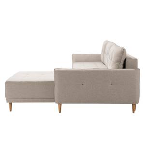 Ecksofa Sundance (mit Schlaffunktion) Webstoff - Kaschmir - Longchair davorstehend rechts