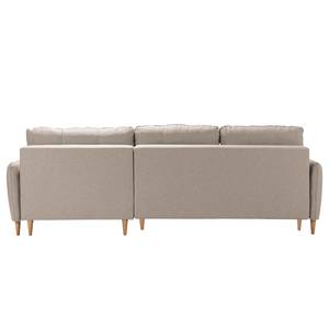 Ecksofa Sundance (mit Schlaffunktion) Webstoff - Kaschmir - Longchair davorstehend rechts