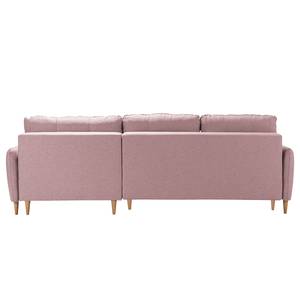 Canapé d'angle Sundance (convertible) geweven stof - Mauve - Longchair vooraanzicht rechts