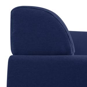 Canapé d'angle Sydney Tissu - Tissu Lotana : Bleu - Méridienne longue à droite (vue de face)
