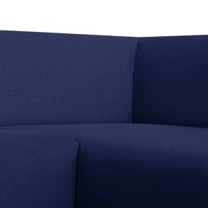Canapé d'angle Sydney Tissu - Tissu Lotana : Bleu - Méridienne longue à droite (vue de face)