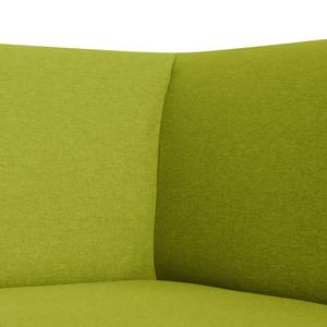 Canapé d'angle Sydney Tissu - Tissu Lotana : Vert - Méridienne longue à droite (vue de face)