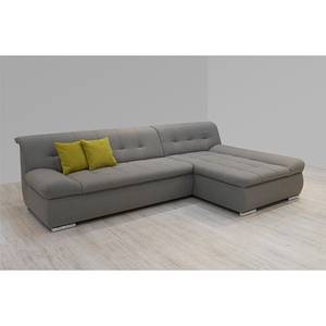 Ecksofa Tacoma Strukturstoff Cappuccino - Longchair davorstehend rechts