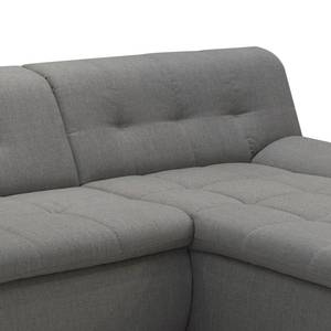 Ecksofa Tacoma Strukturstoff Cappuccino - Longchair davorstehend rechts