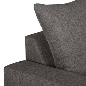 Ecksofa Talsi Webstoff Anthrazit - Longchair davorstehend rechts