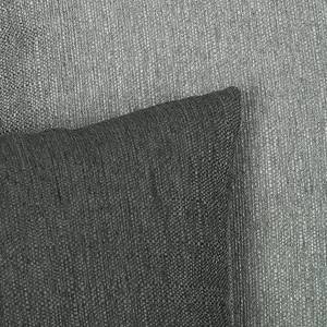 Canapé d'angle Talsi Tissu - Gris / Anthracite - Méridienne courte à droite (vue de face)