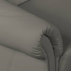 Canapé d'angle Thale Cuir synthétique gris - Fonction couchage à gauche (vue de face)