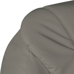 Canapé d'angle Thale Imitation cuir gris-Fonction lit à droite (vue de face)