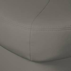 Canapé d'angle Thale Imitation cuir gris-Fonction lit à droite (vue de face)