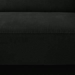 Canapé d'angle Tibi Microfibre - Gris lava - Méridienne longue à droite (vue de face)
