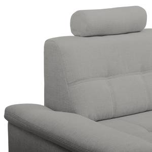 Ecksofa Tryon Strukturstoff - Platin - Longchair davorstehend links