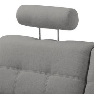 Ecksofa Tryon Strukturstoff - Platin - Longchair davorstehend links