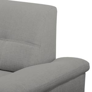 Ecksofa Tryon Strukturstoff - Platin - Longchair davorstehend links