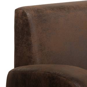 Ecksofa Tullow (mit Schlaffunktion) Vintage Cognac - Longchair davorstehend rechts