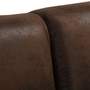 Ecksofa Tullow (mit Schlaffunktion) Vintage Cognac - Longchair davorstehend rechts