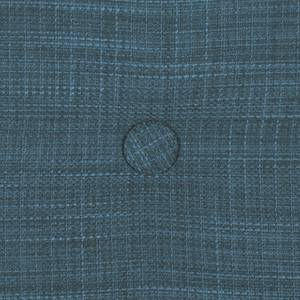 Canapé d'angle Viona I Tissu - Tissu Meda : Bleu jean - Méridienne courte à droite (vue de face)