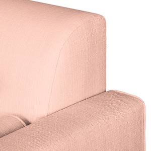 Ecksofa Viona II Webstoff Pastellapricot - Longchair davorstehend rechts