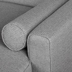 Ecksofa Viona III Webstoff Webstoff - Stoff Kasa: Grau - Longchair davorstehend rechts