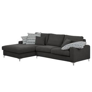 Ecksofa Vitinia Webstoff Grau - Textil - 288 x 93 x 176 cm