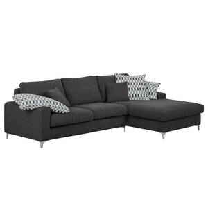 Ecksofa Vitinia Webstoff Grau - Textil - 288 x 93 x 176 cm