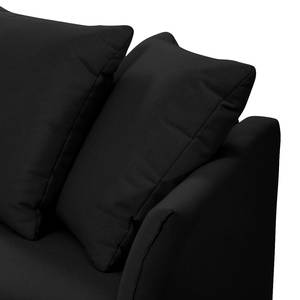 Hoekbank Wings Casual structuurstof - Antraciet - Longchair vooraanzicht links - 6 kussens