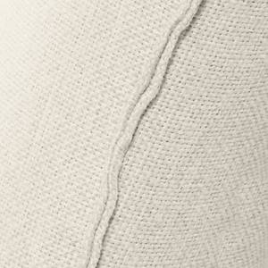 Canapé d'angle Wings Casual Tissu structuré - Beige - Méridienne courte à gauche (vue de face) - 6 coussins