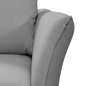 Hoekbank Wings Casual structuurstof - Lichtgrijs - Longchair vooraanzicht links - 6 kussens