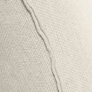 Canapé d'angle Wings Casual Tissu structuré - Beige - Méridienne courte à droite (vue de face) - 6 coussins