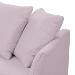 Ecksofa Wings Casual (mit Schlaffunktion) - Webstoff - Lavendel - Longchair davorstehend links - 6 Kissen
