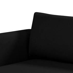 Ecksofa Wings Style (mit Schlaffunktion) - Webstoff - Anthrazit - Longchair davorstehend links - Ohne Kissen