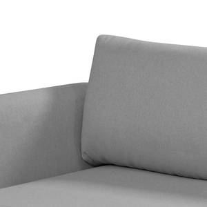 Ecksofa Wings Style (mit Schlaffunktion) - Webstoff - Grau - Longchair davorstehend links - 1 Kissen