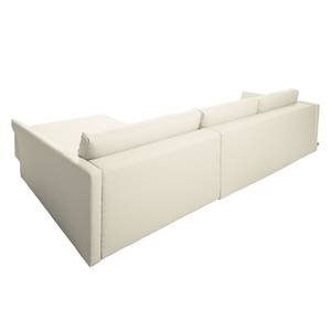 Ecksofa Wings Style (mit Schlaffunktion) - Webstoff - Beige - Longchair davorstehend rechts - 1 Kissen