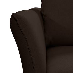 Ecksofa Wings Style (mit Schlaffunktion) - Webstoff - Braun - Longchair davorstehend rechts - 1 Kissen