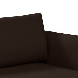 Ecksofa Wings Style (mit Schlaffunktion) - Webstoff - Braun - Longchair davorstehend rechts - 1 Kissen