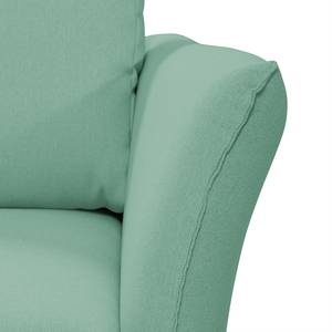 Ecksofa Wings Style (mit Schlaffunktion) - Webstoff - Mint - Longchair davorstehend links - Ohne Kissen