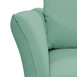 Ecksofa Wings Style (mit Schlaffunktion) - Webstoff - Mint - Longchair davorstehend rechts - Ohne Kissen