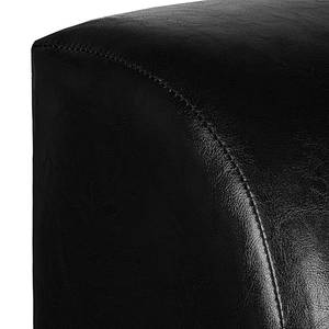 Ecksofa Zambia Kunstleder Schwarz - Longchair beidseitig montierbar