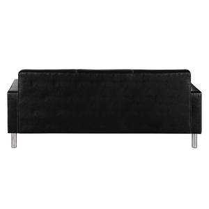 Ecksofa Zambia Kunstleder Schwarz - Longchair beidseitig montierbar