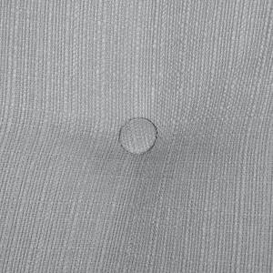Canapé d'angle Zechin (avec rallonge) Tissu - Gris argenté - Méridienne longue à droite (vue de face)
