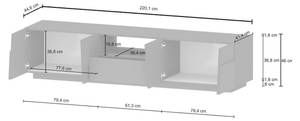 Fernsehschrank Dcortinovi Schwarz