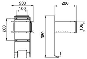 Halter für Bügelbrett 8151635 Anthrazit